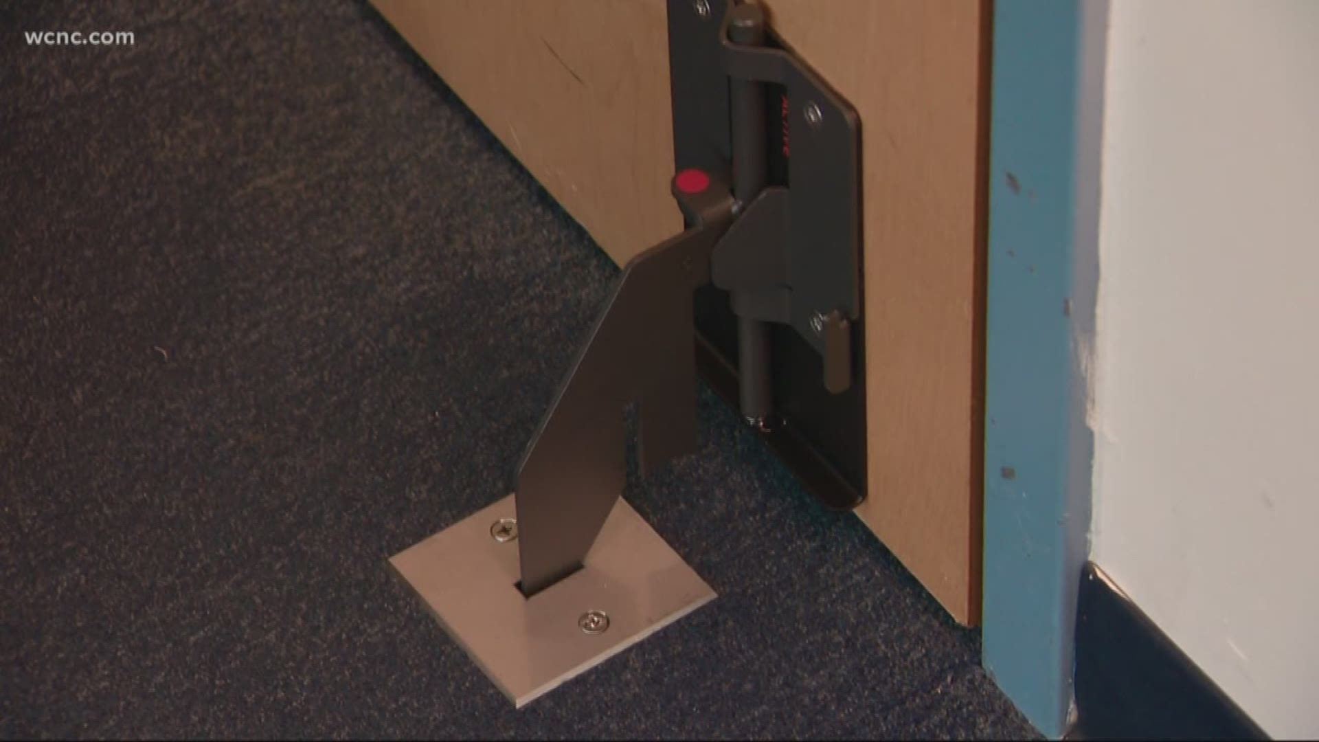 Lakeshore Middle School implemented a new kind of lock that increases protection for classrooms. Before, it didn't take much pressure for an intruder to barge into a classroom door.