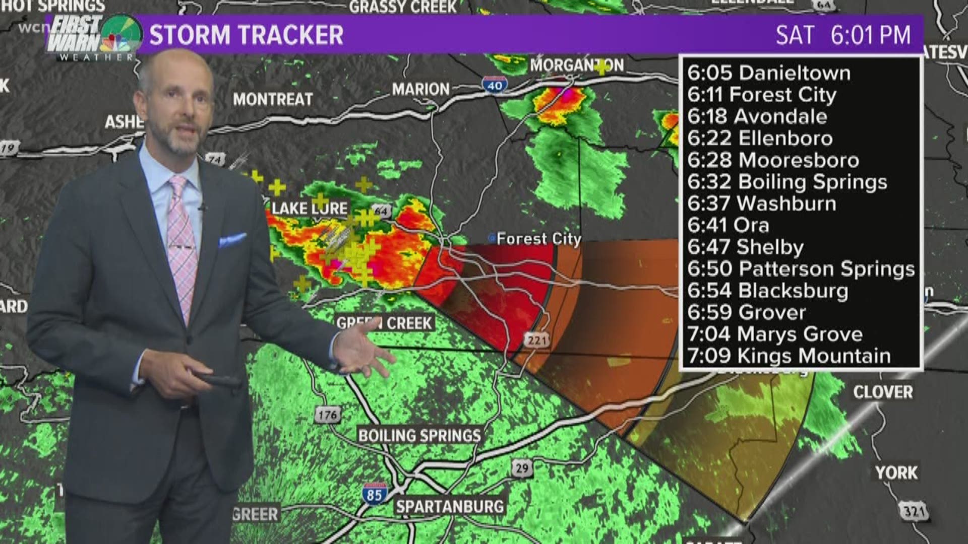 Brad Panovich is tracking the possible storms in the Charlotte area.