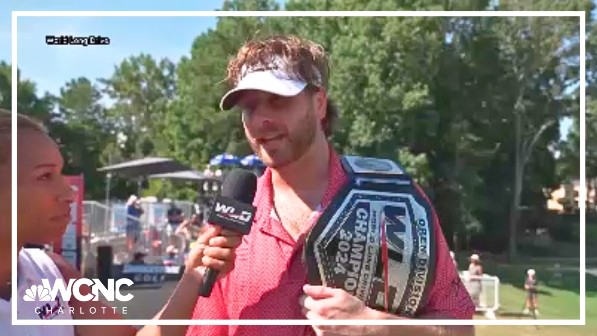 Former college baseball player Sean Johnson won the World Long Drive World Championship title.