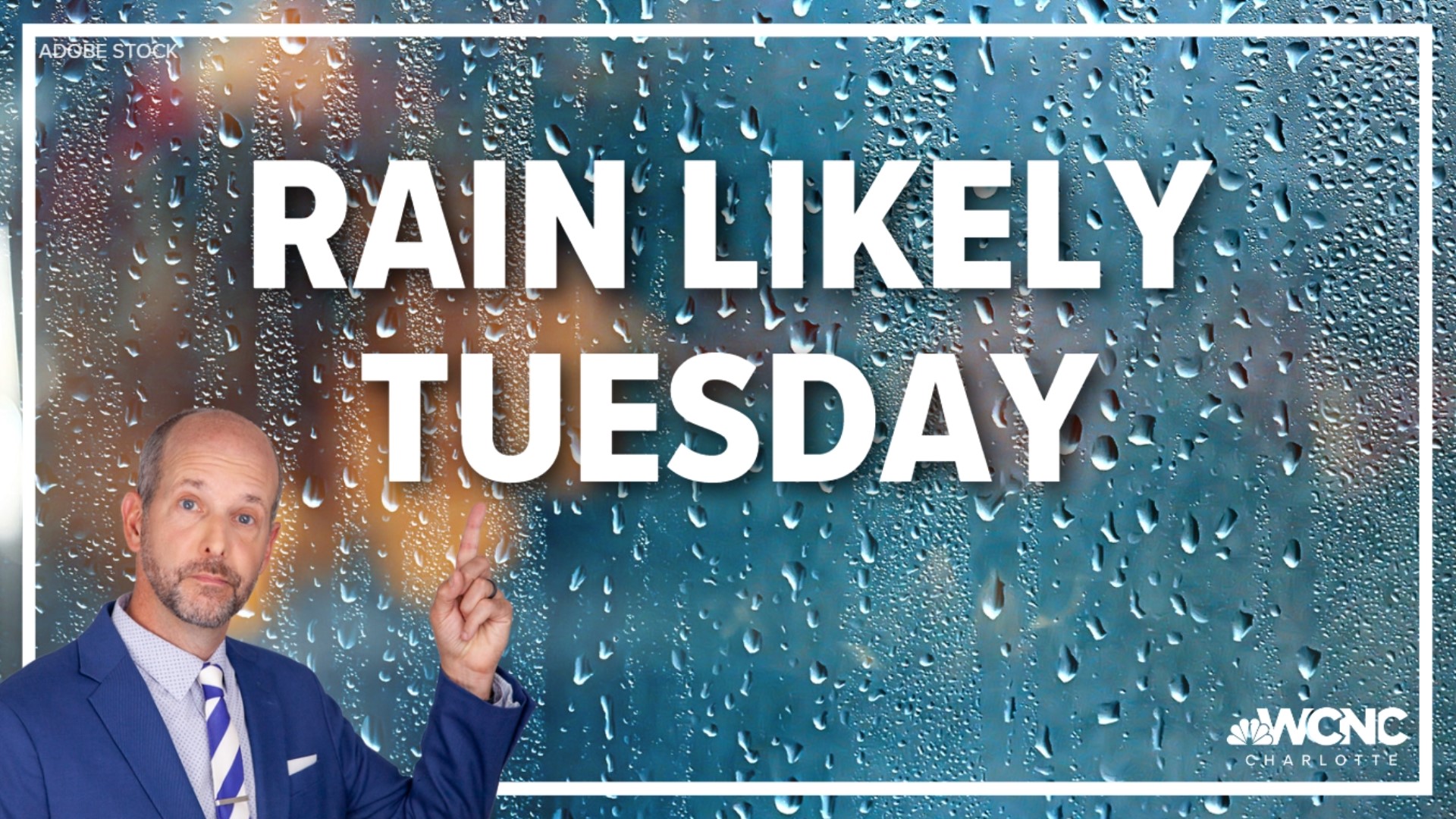 There's a slight chance of showers Tuesday night, with near-steady temperatures in the low to mid-50s.