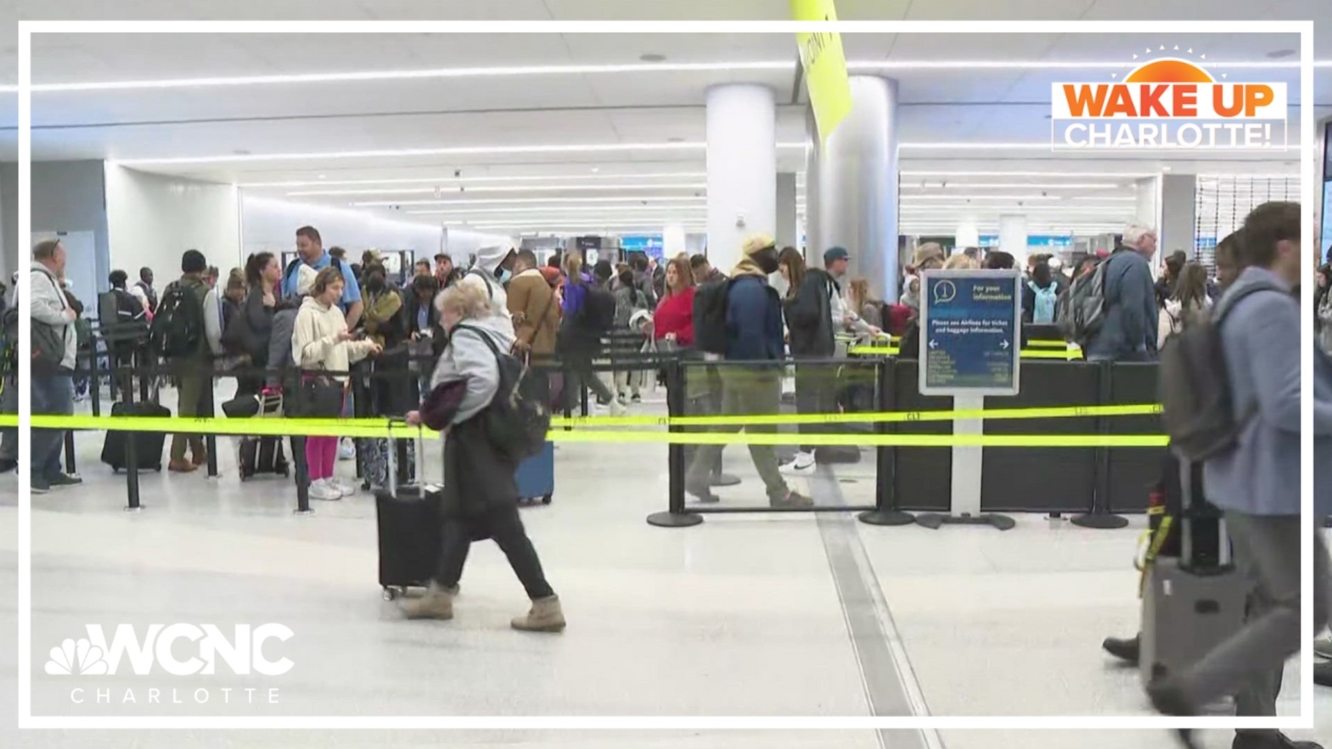 The airport is expecting upwards of 1.6 million passengers over the next three weeks.