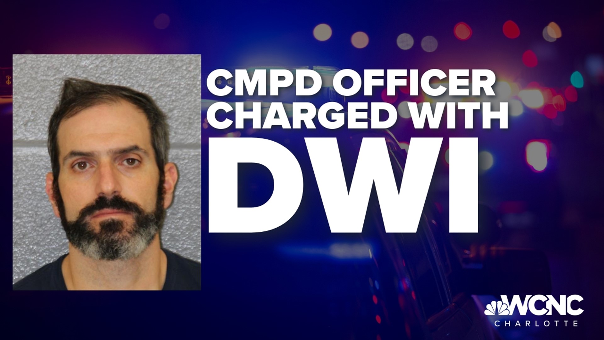 CMPD confirmed one of its officers is in custody and accused of driving under the influence.