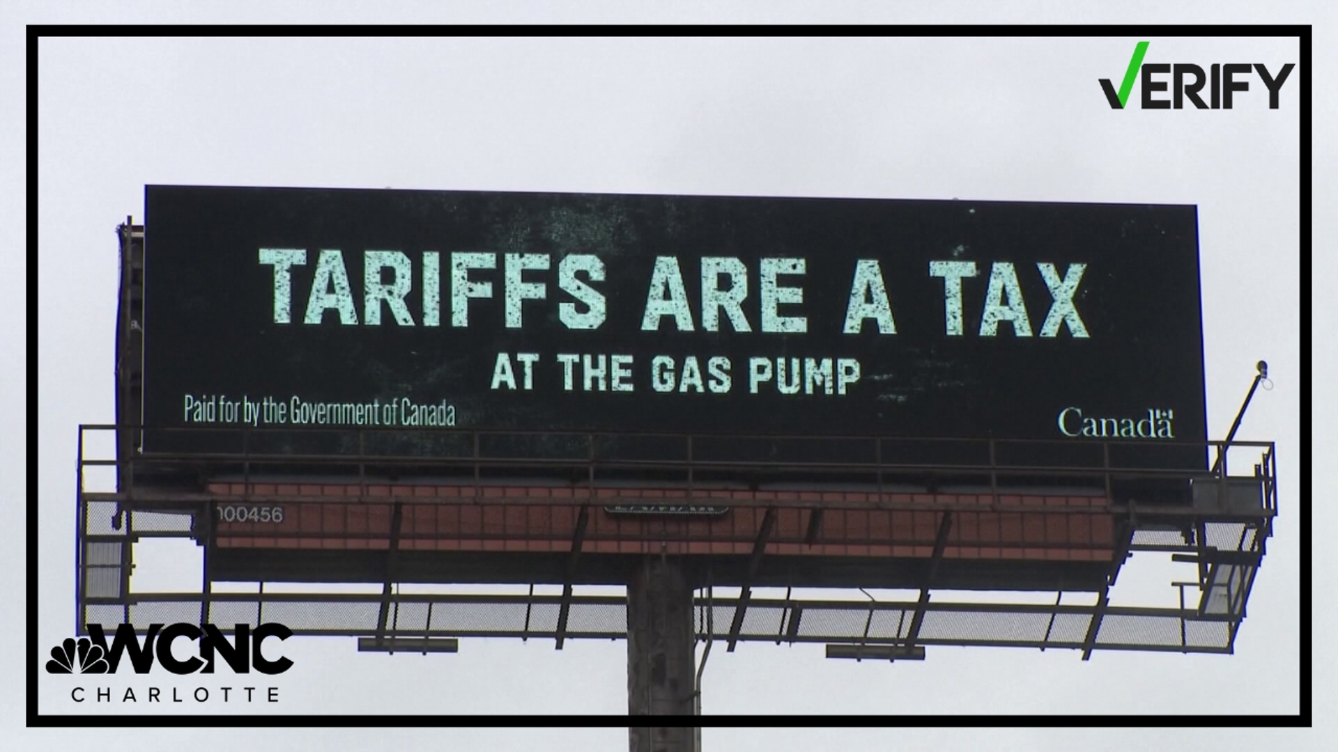 WCNC Charlotte’s Meghan Bragg verifies if the tariff billboards are paid for by Canada's government.