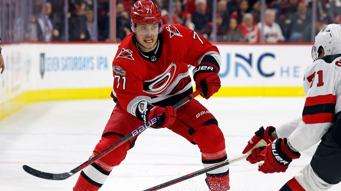 Carolina Hurricanes open season with 3-0 win over Red Wings
