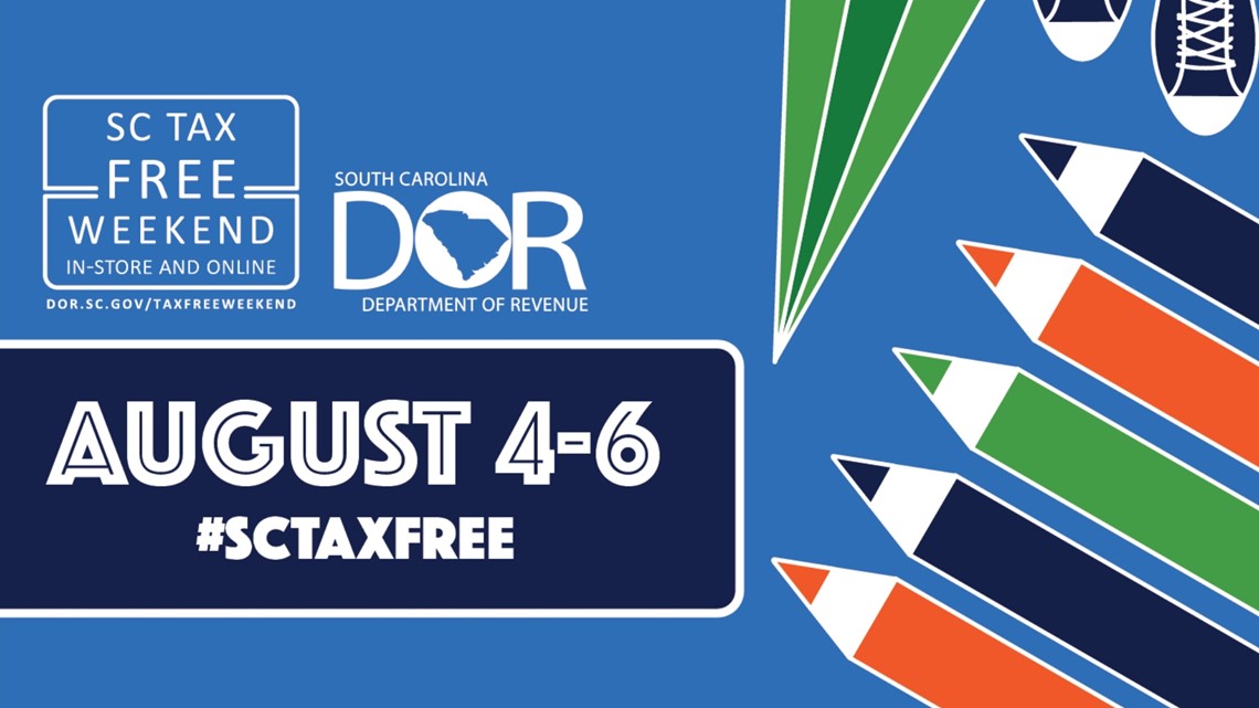 What is the duration of the tax-free period during the Tax Free Weekend in South Carolina?
