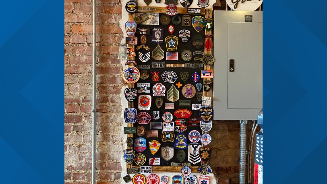 Patch wall to honor first responders