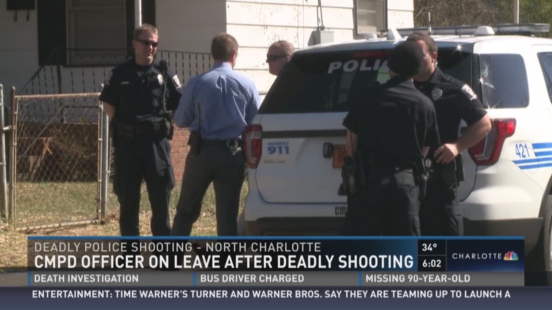 A Charlotte-Mecklenburg Police officer is on leave after a deadly shooting in north Charlotte.