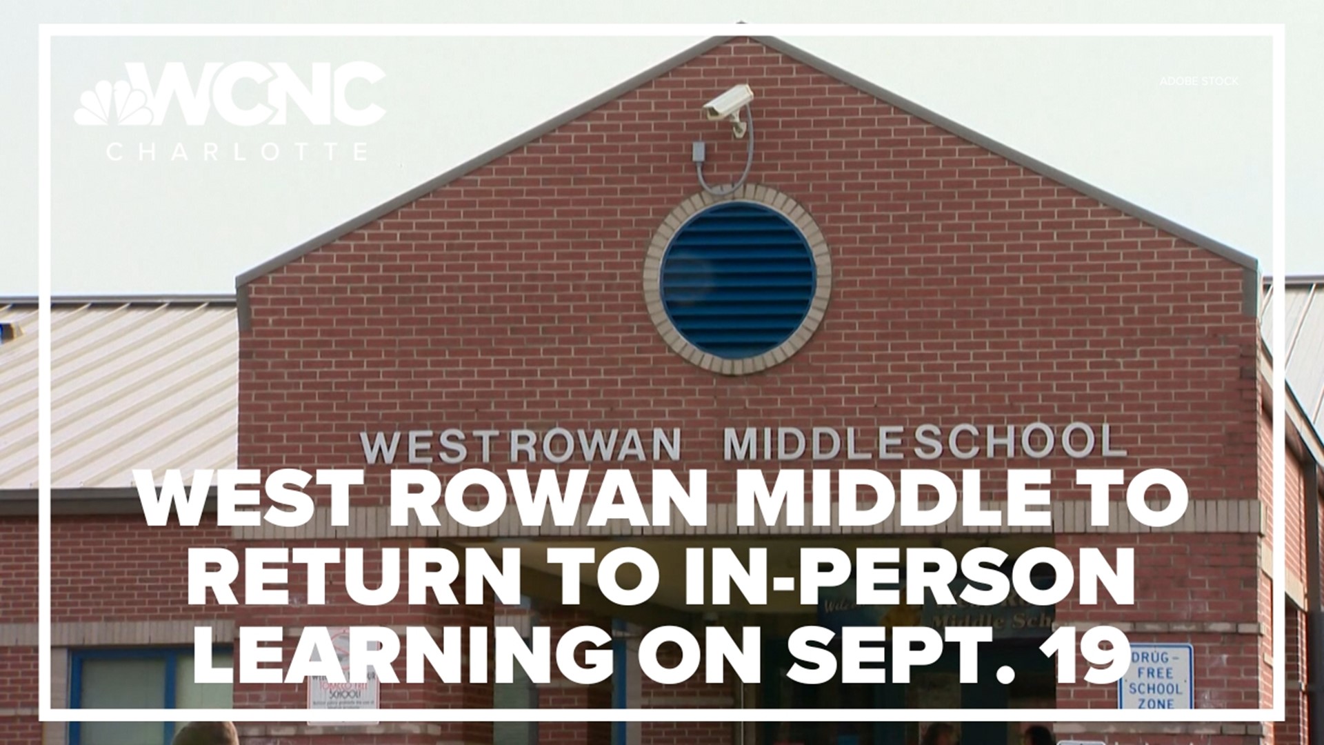 West Rowan Middle will return to in-person learning on Monday, September 19th.