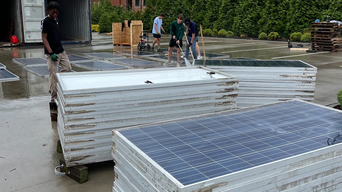 Solar Posts Donated Mooresville business donating solar panels to Haiti | wcnc.com