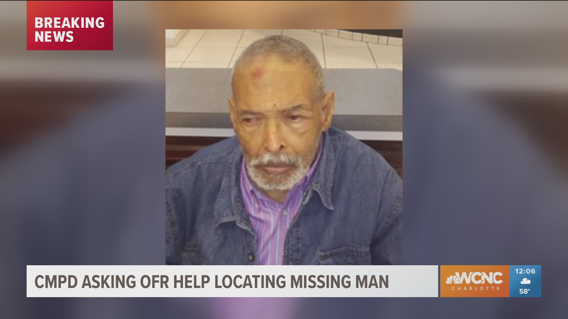 Charlotte-Mecklenburg Police are asking for the public's help finding a missing 69-year-old man who left his home on Christmas Eve.