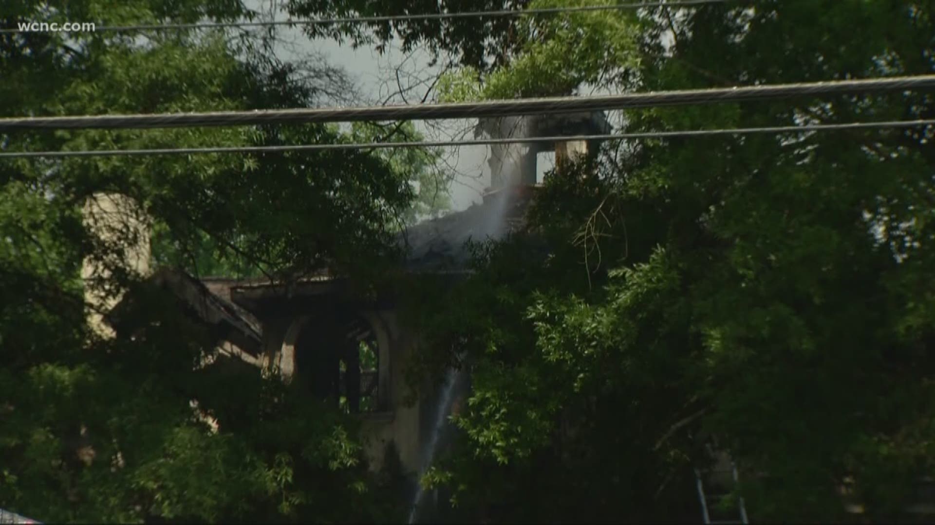 It took 27 firefighters about 16 minutes to control the fire, according to Charlotte Fire.