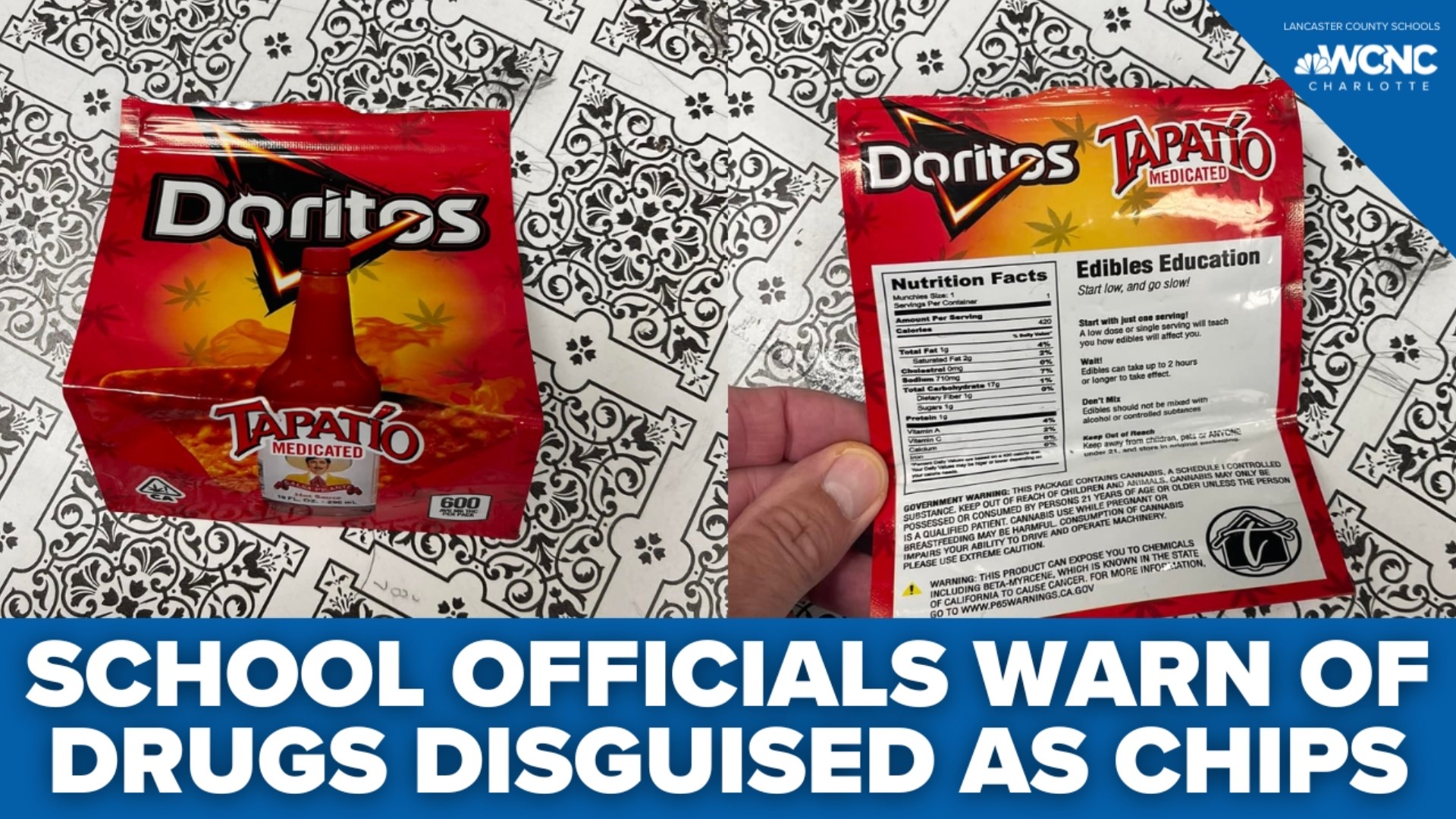 It's edible cannabis that is packaged to look like a Doritos bag.