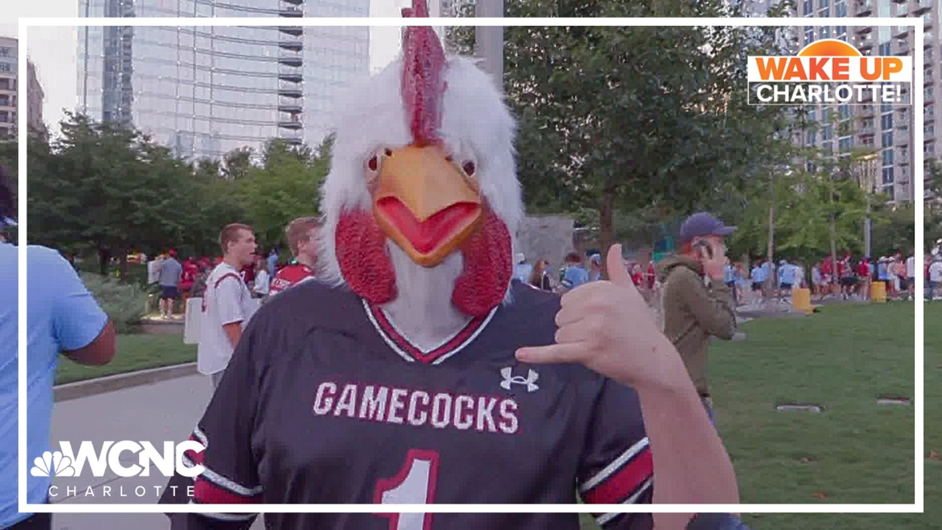 Will it be the Tar Heels? Will it be the Gamecocks? Who knows. But it will be one exciting Saturday with thousands of football fans in Uptown Charlotte.