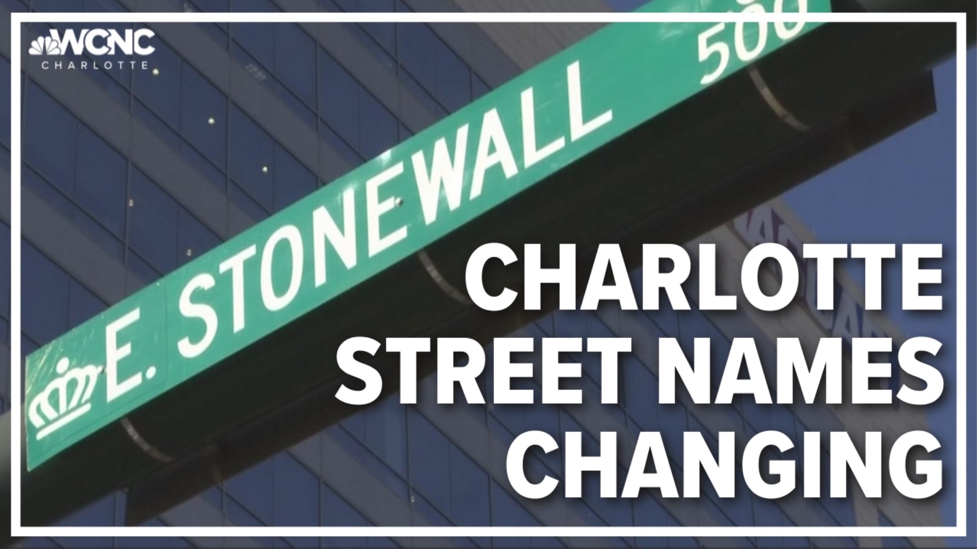 The City of Charlotte is announcing more new street names as part of its effort to remove names linked to white supremacy.