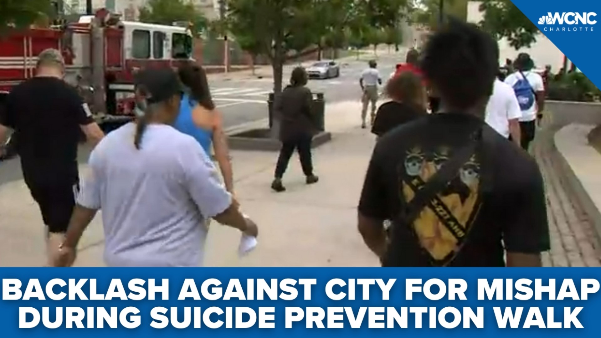 Hundreds of military veterans, family, friends and loved ones were turned away from a city-permitted annual veterans suicide prevention march in Uptown Charlotte.