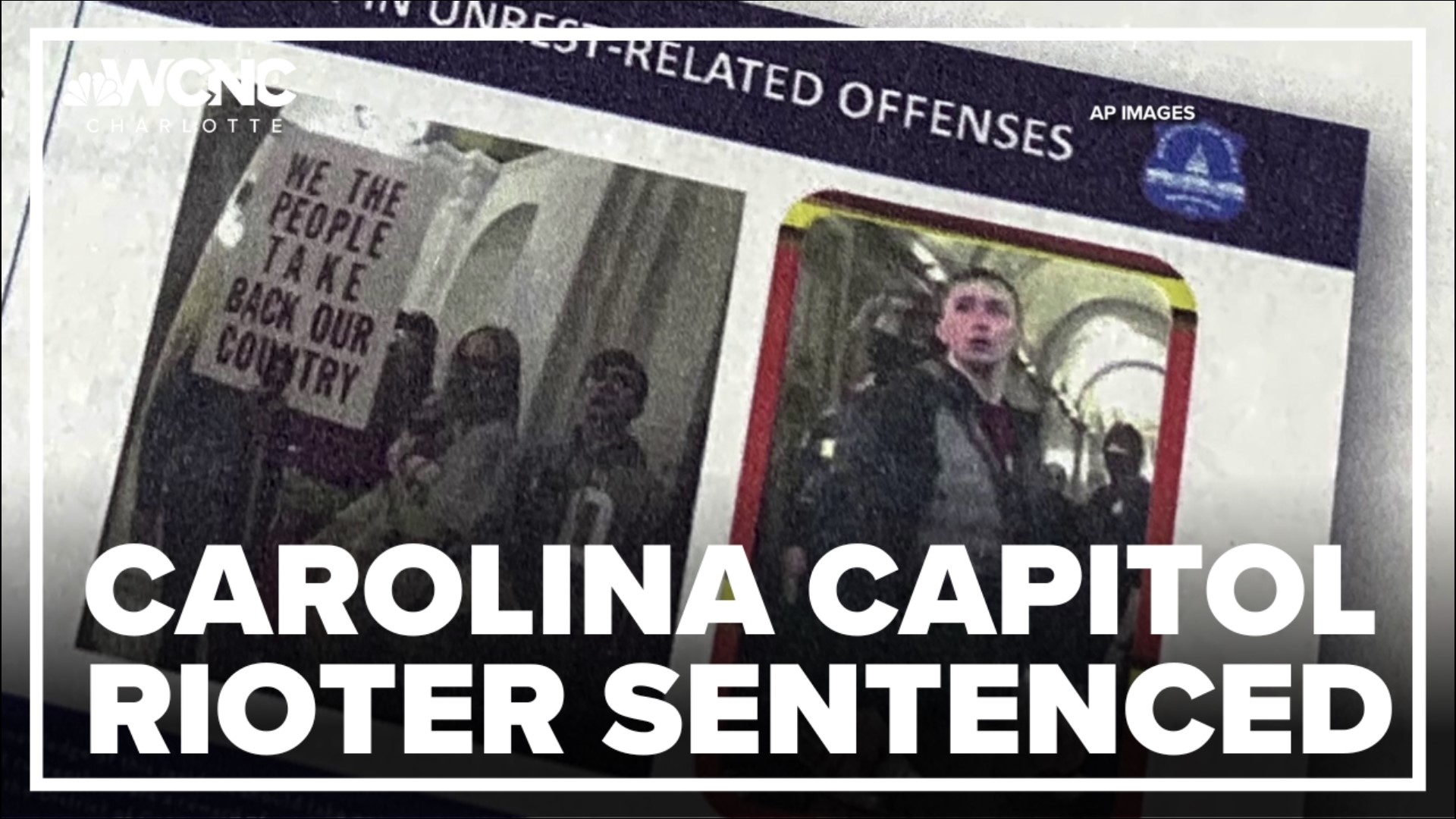 A North Carolina man who stormed the Capitol is facing more than three years in prison.