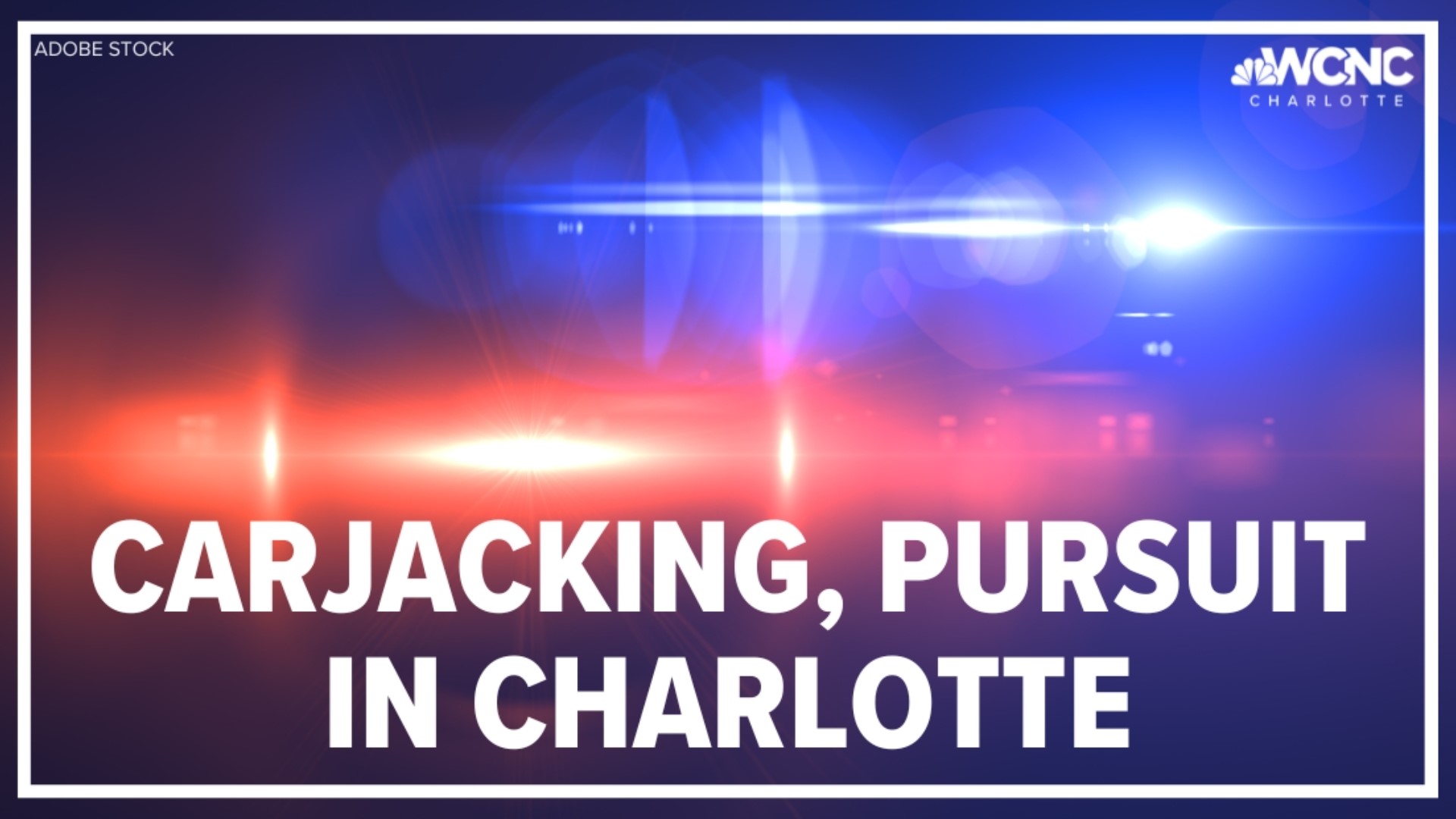CMPD arrested a person tonight for a carjacking they said led to a police pursuit.
