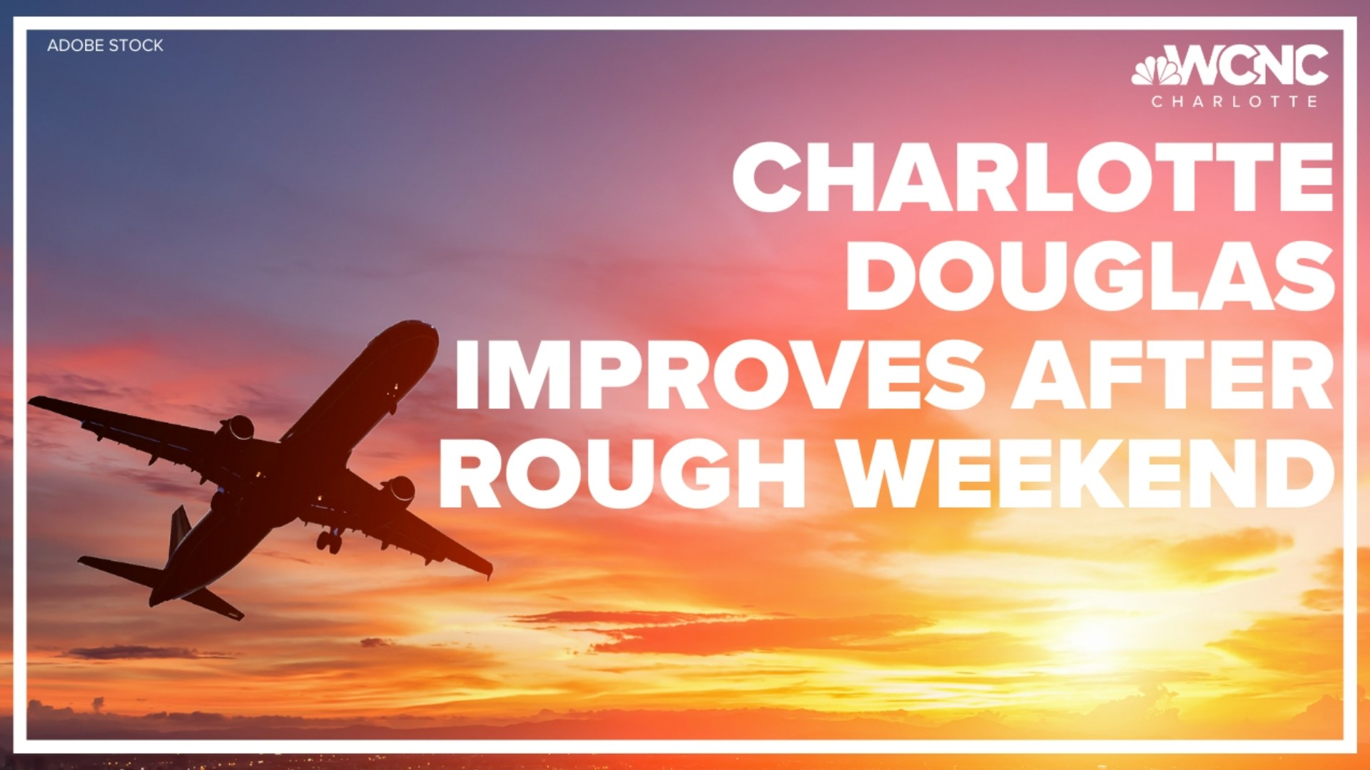 Flights at Charlotte Douglas International Airport are getting back on track Monday after chaos leading into the weekend.