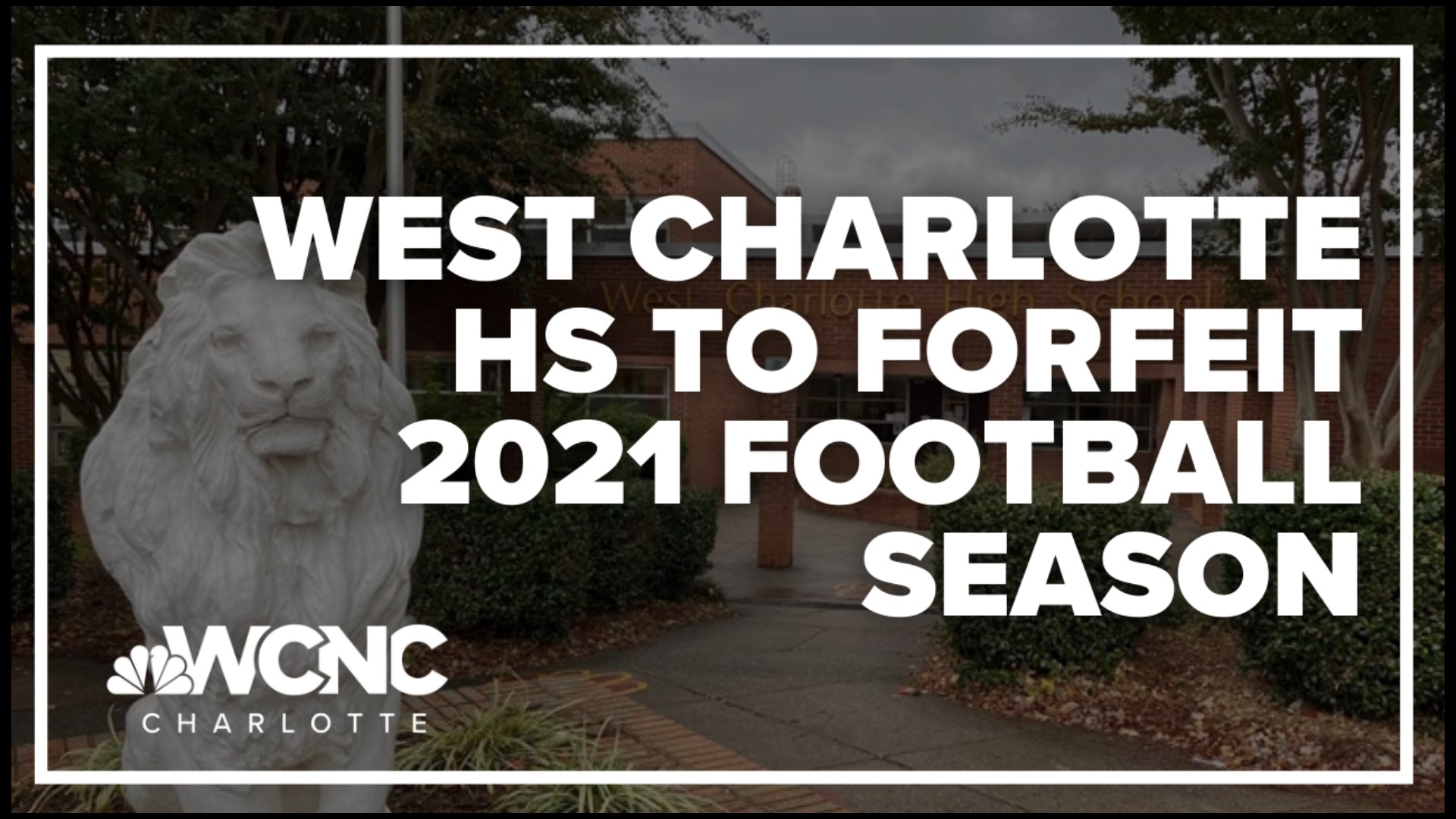 Charlotte-Mecklenburg Schools said it's because the school was made aware of a student/athlete who was ineligible for the 2021-2022 football season.