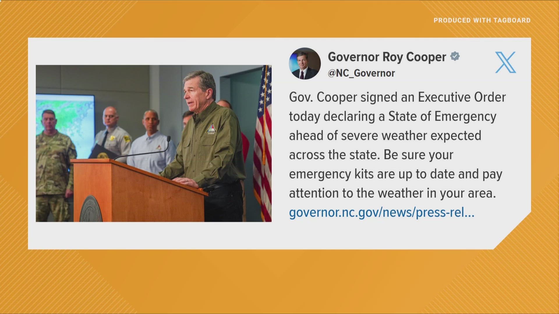 Nc Gov Roy Cooper Declares State 5429