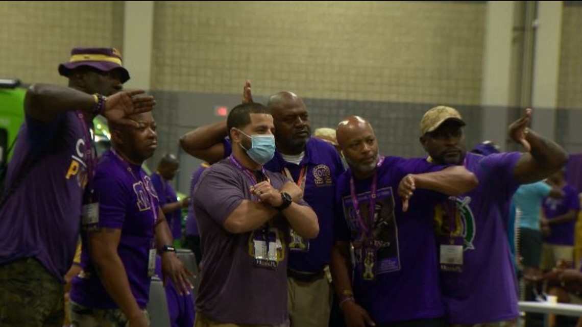 Omega Psi Phi Fraternity, Inc. visiting Charlotte