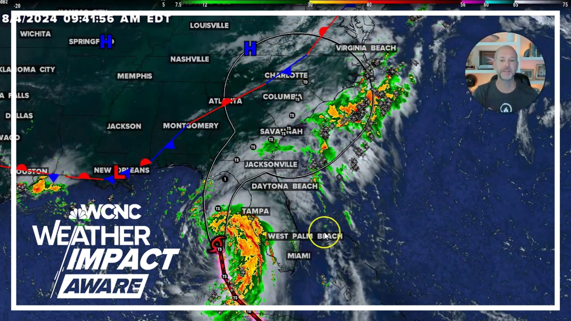 The risk for flooding exists just about everywhere but especially in the eastern Carolinas.