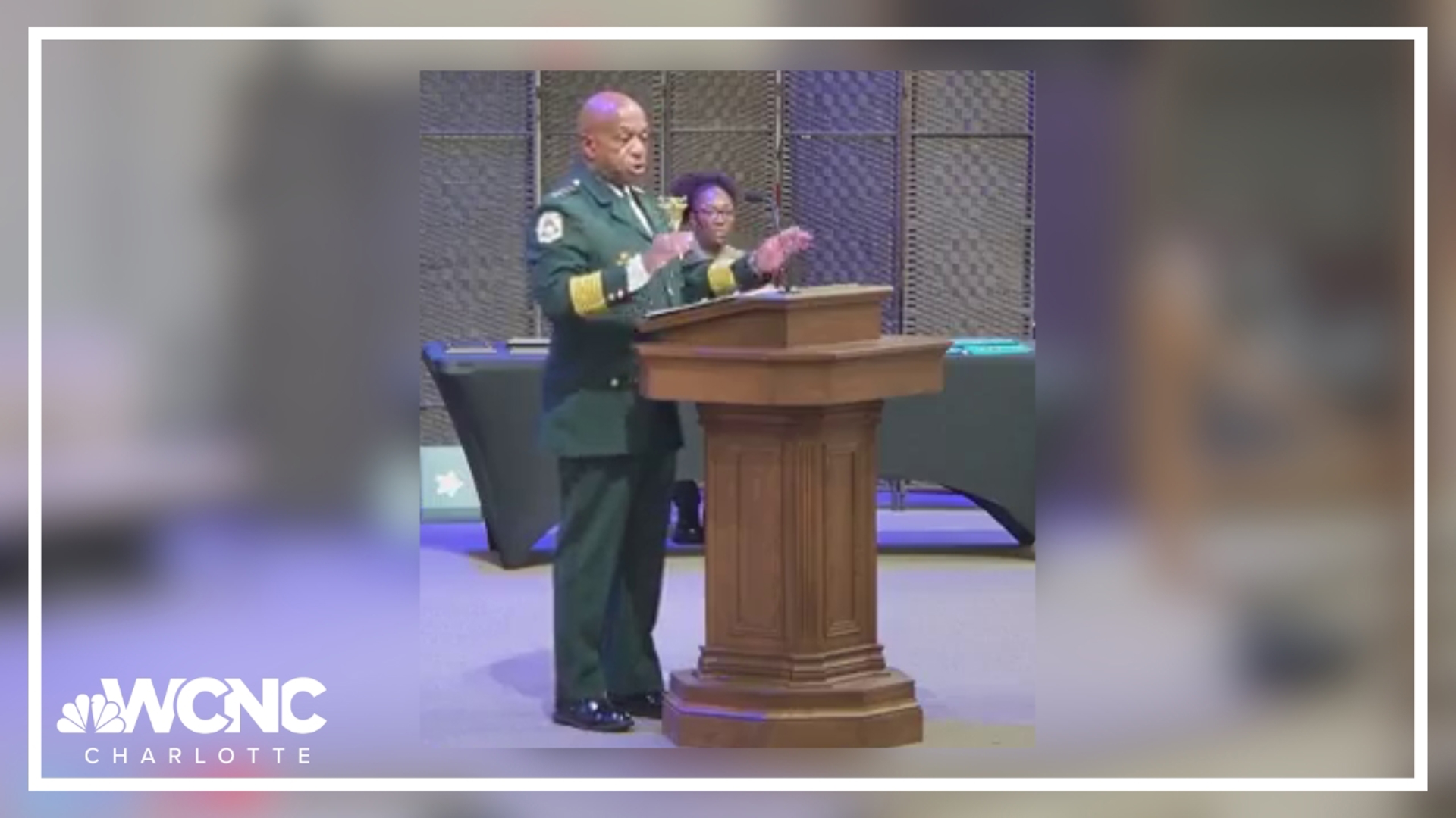 Garry McFadden took time during a graduation ceremony for new recruits to address the "elephant in the room".