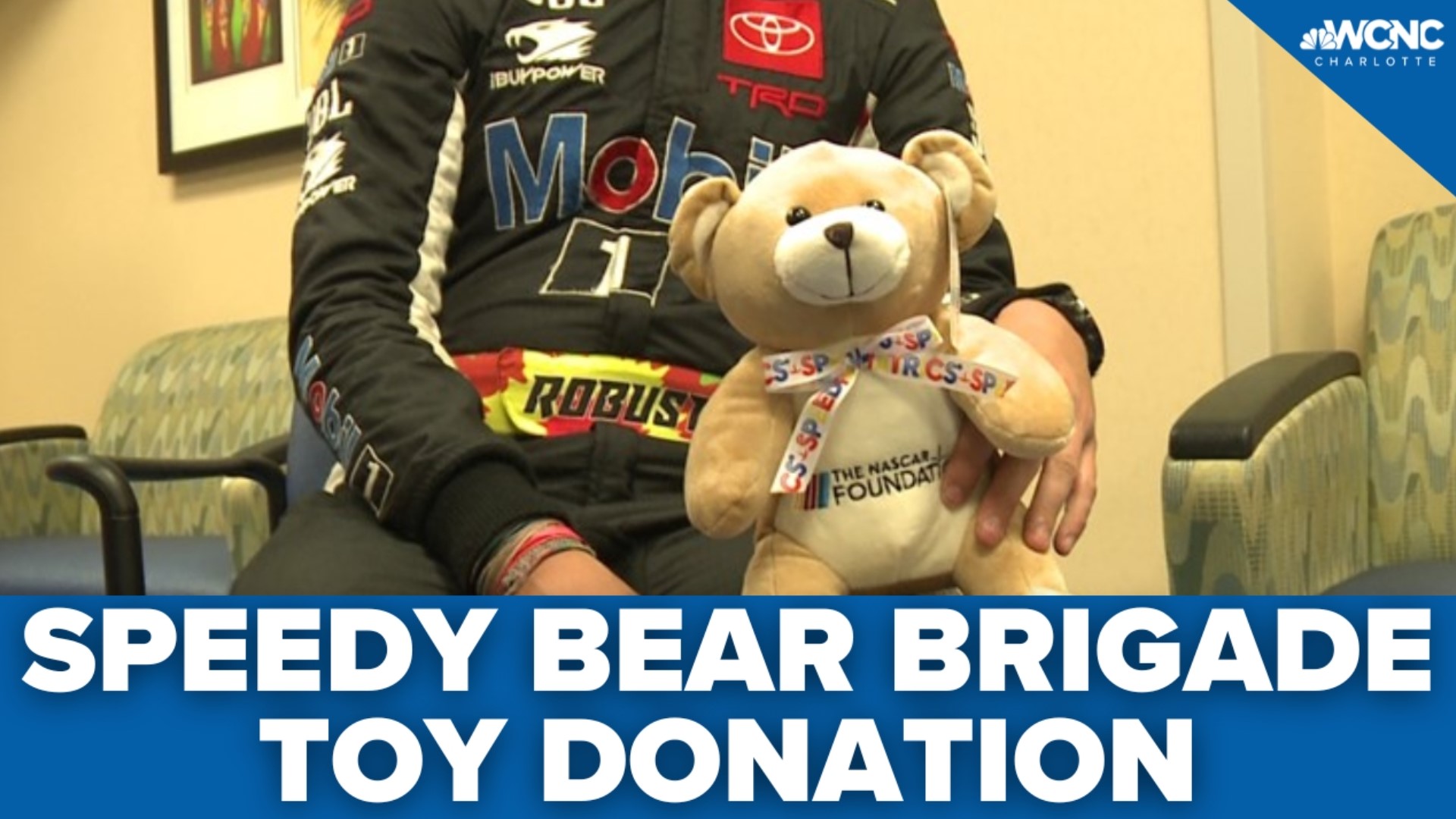 The NASCAR Foundation kicked off its annual Speedy Bear Brigade where they drop off teddy bears to patients at local children's hospitals.