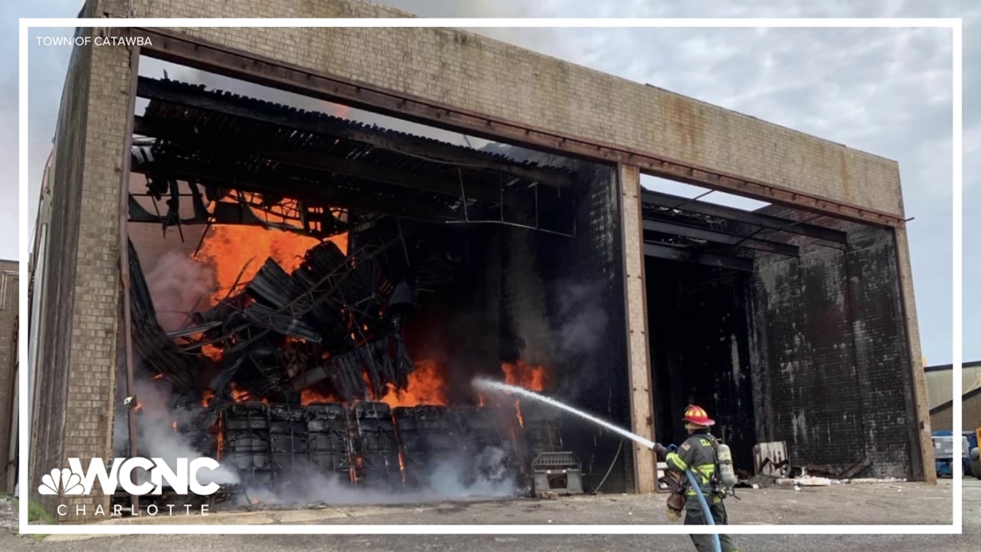 It happened at the former Southern Furniture building on Old Catawba Road on Monday.