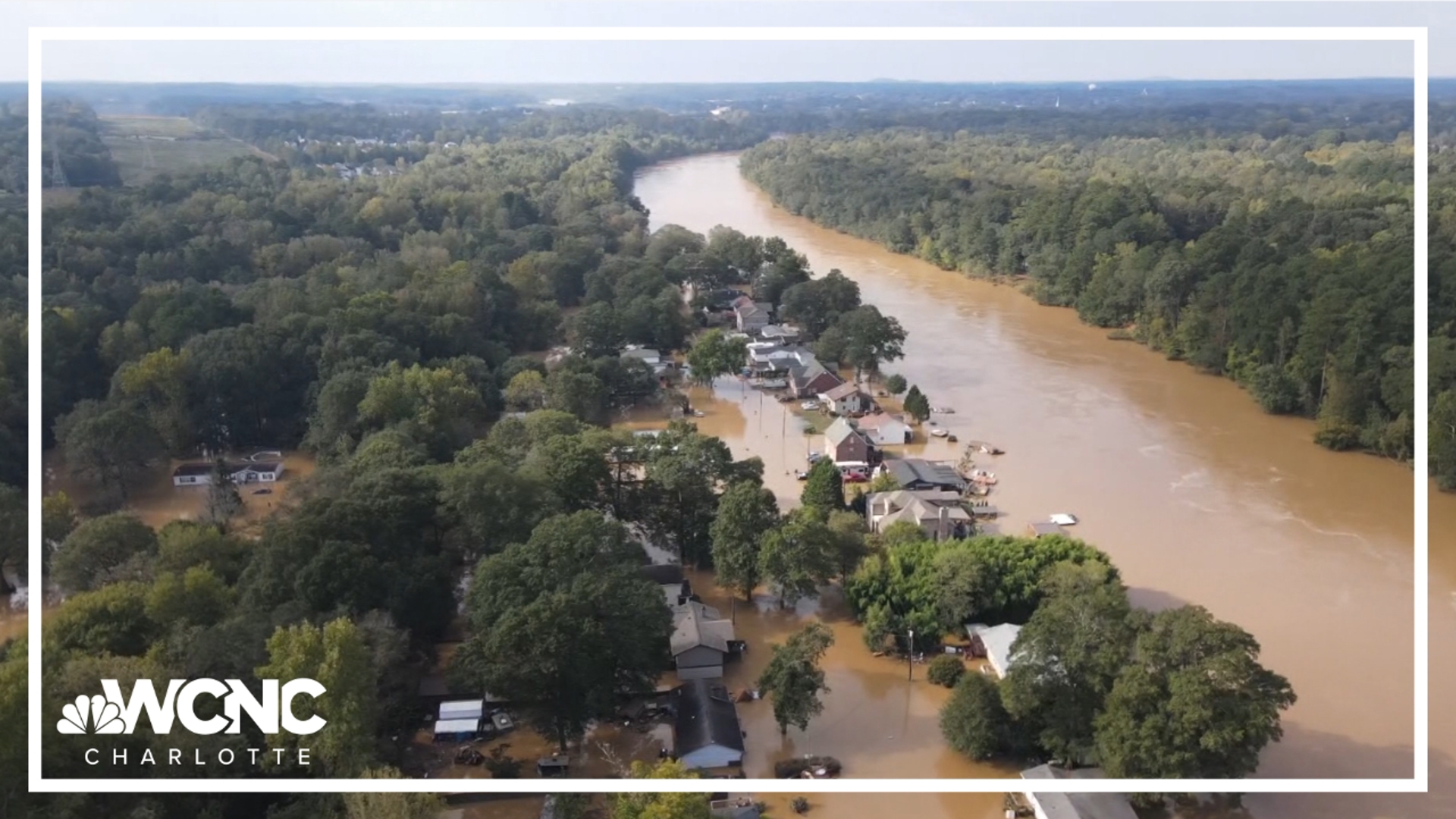 Flooding from Hurricane Helene prompted the evacuation orders around Mountain Island Lake, which is just northwest of Charlotte.