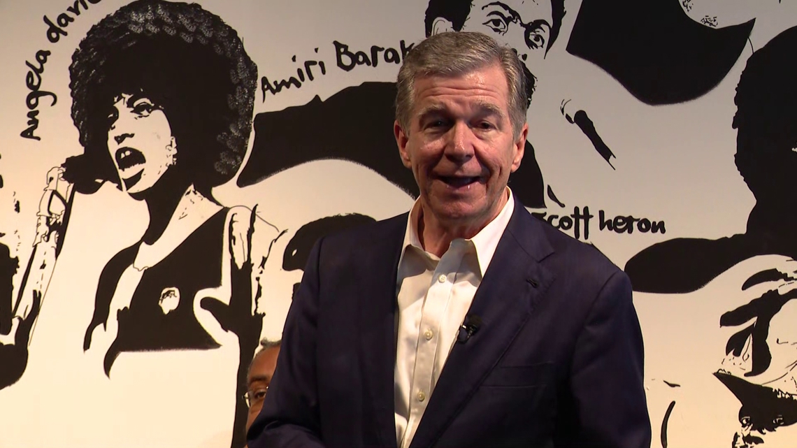 Cooper rails against 'chaotic' Trump tariffs during Charlotte visit, promises to fight for small businesses