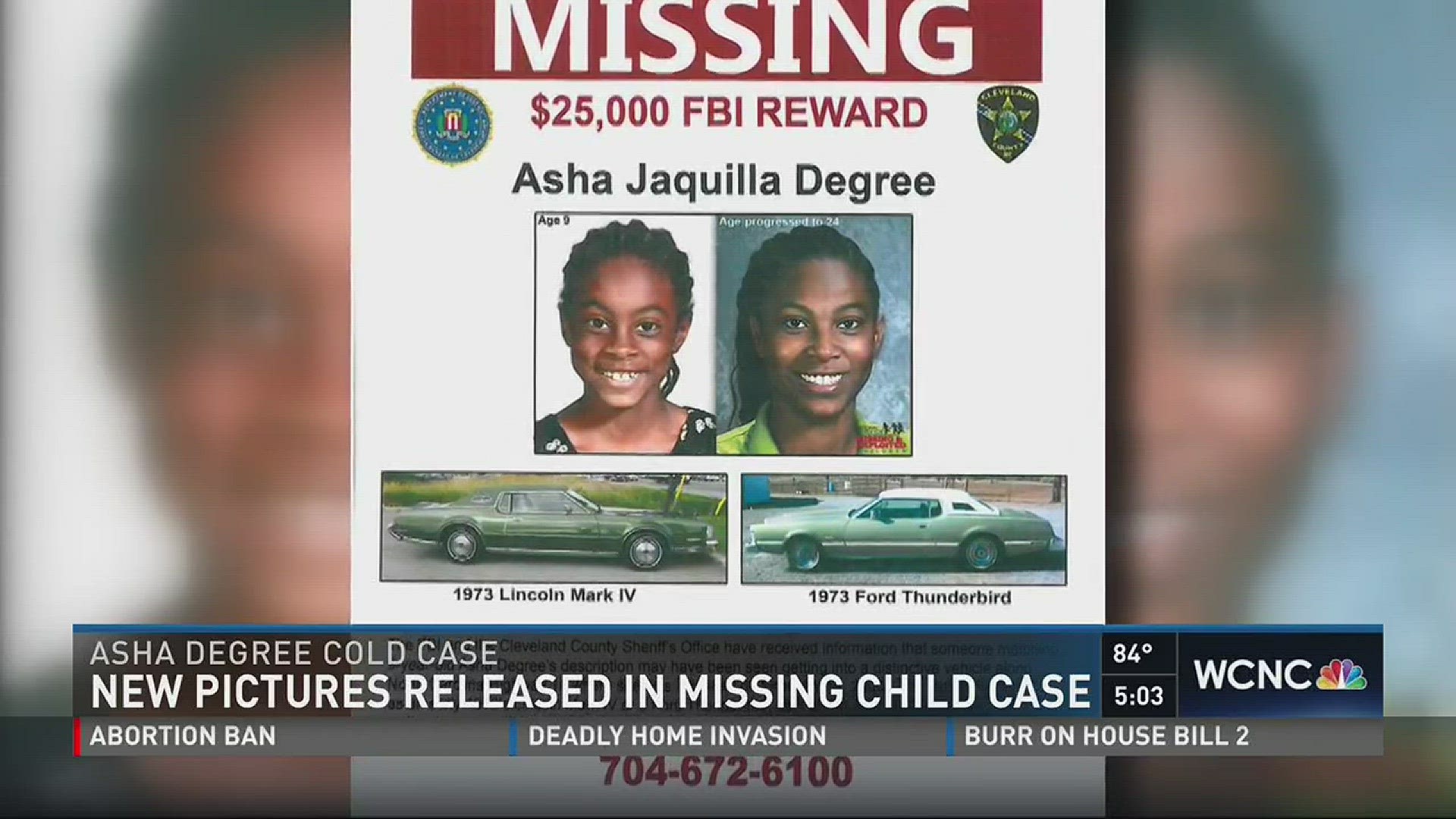 FBI agents released new photos in the case of Asha Degree, who went missing from Shelby 16 years ago.