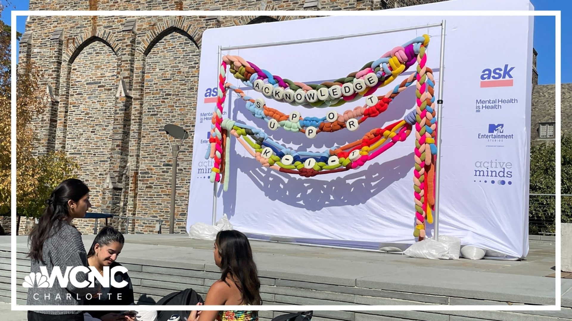 Katrina Sánchez's friendship bracelet installation and the A.S.K campaign are part of Surgeon General Dr. Vivek Murthy's "We Are Made To Connect" tour.