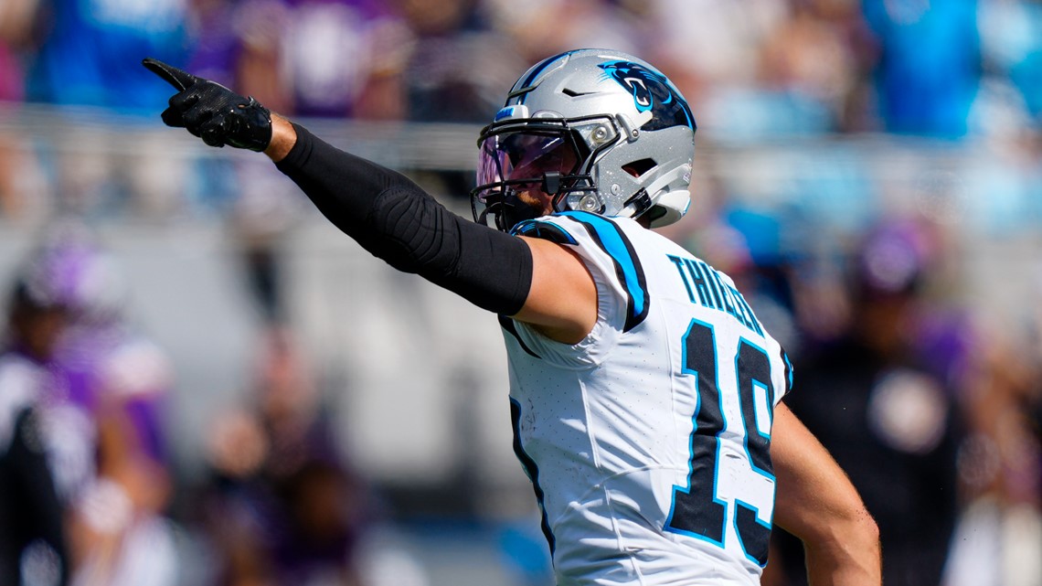 Adam Thielen's instant reaction to signing with Panthers