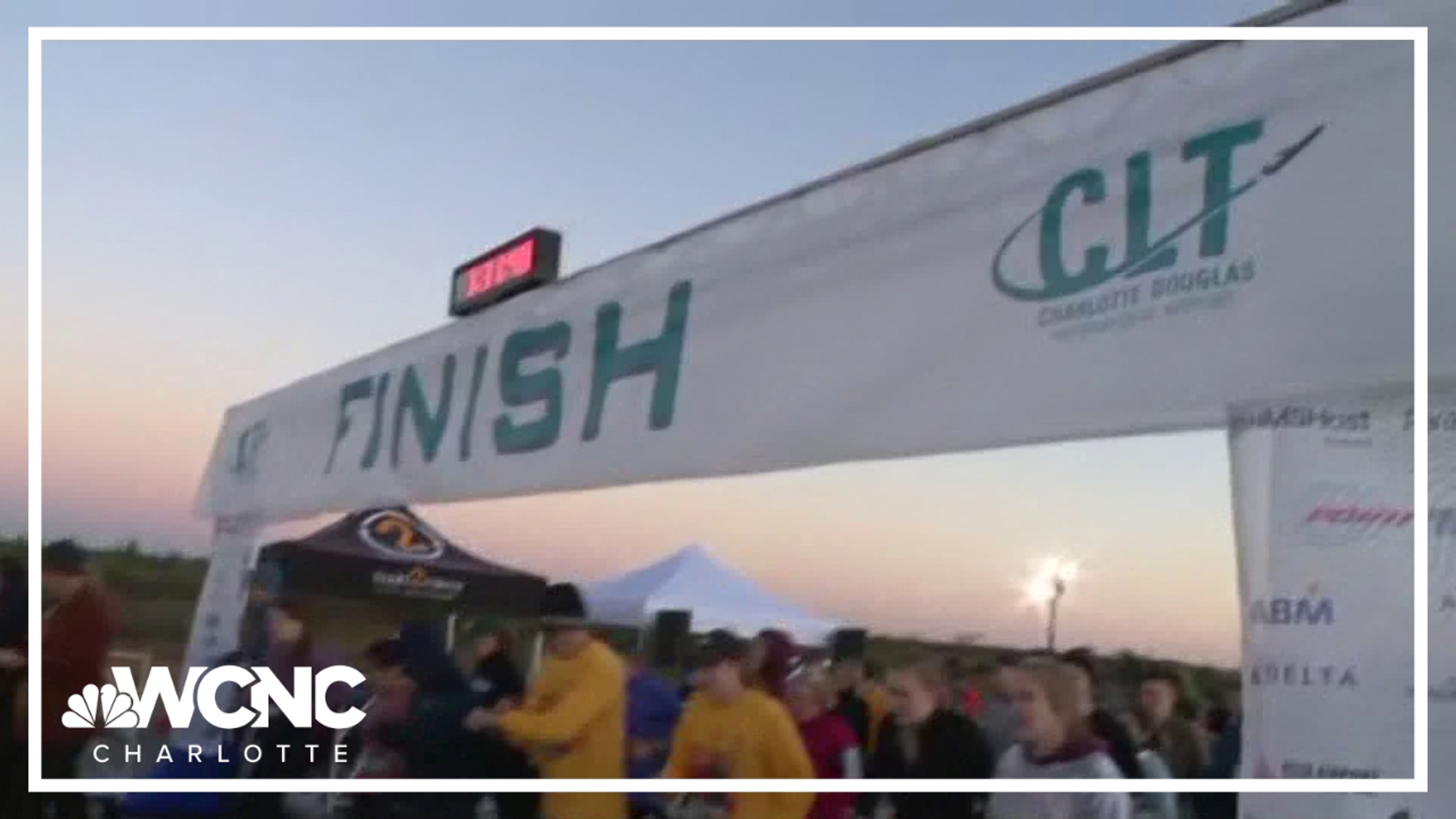 The popular race brought runners from around the Queen City to Charlotte Douglas International Airport.