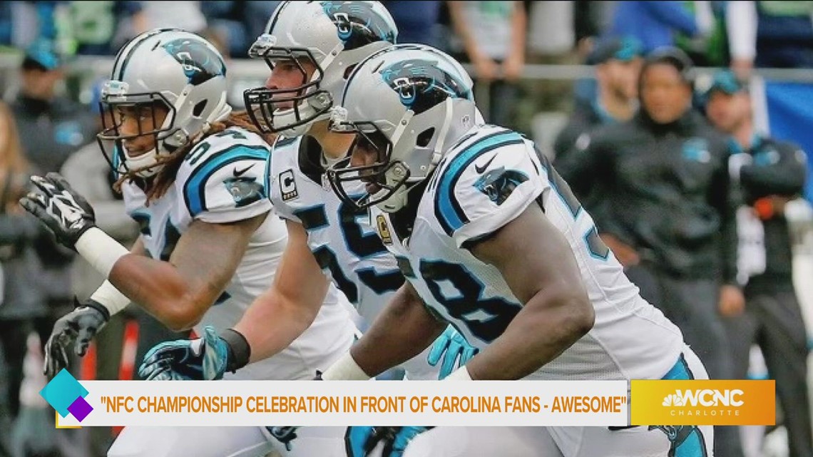 Super Bowl 57 with former Panthers star Luke Kuechly: #WakeUpCLT