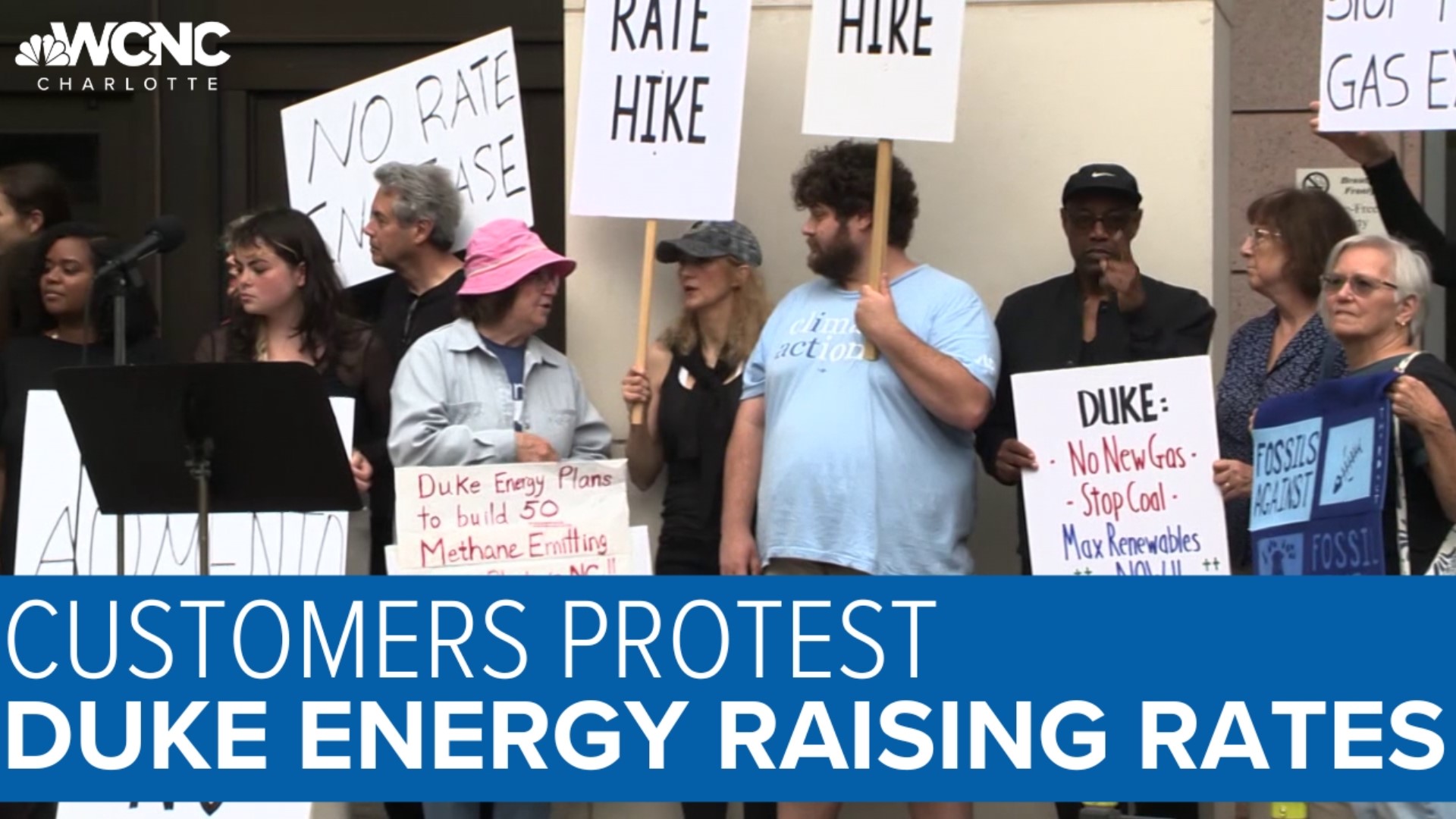 Charlotteans protest Duke Energy's proposed rate hike