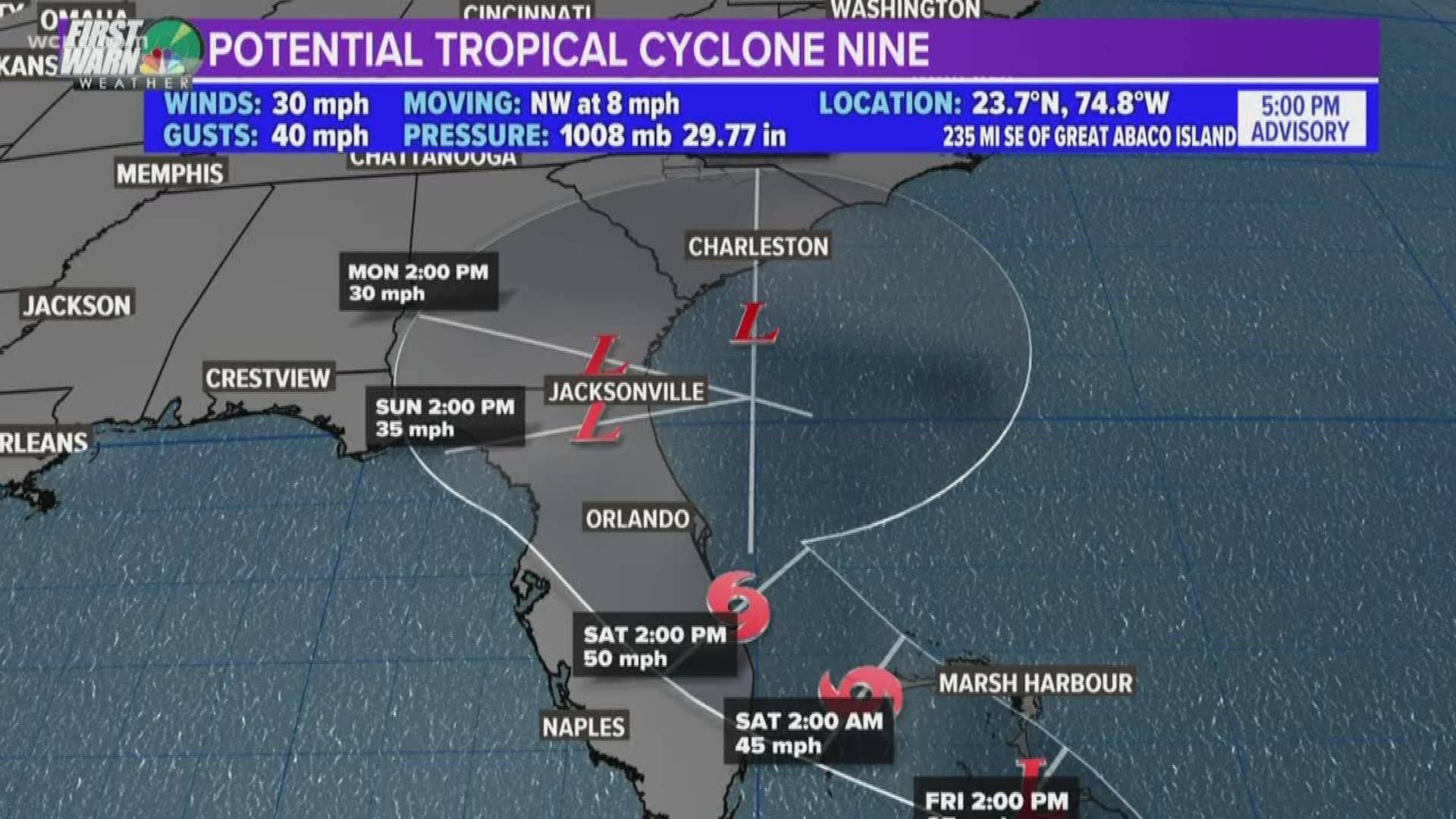 A new tropical cyclone is expected to impact the Bahamas and Florida as Tropical Storm Humberto. Much like Hurricane Dorian, this storm could move along the Southeast coast and bring impacts to Georgia and South Carolina.