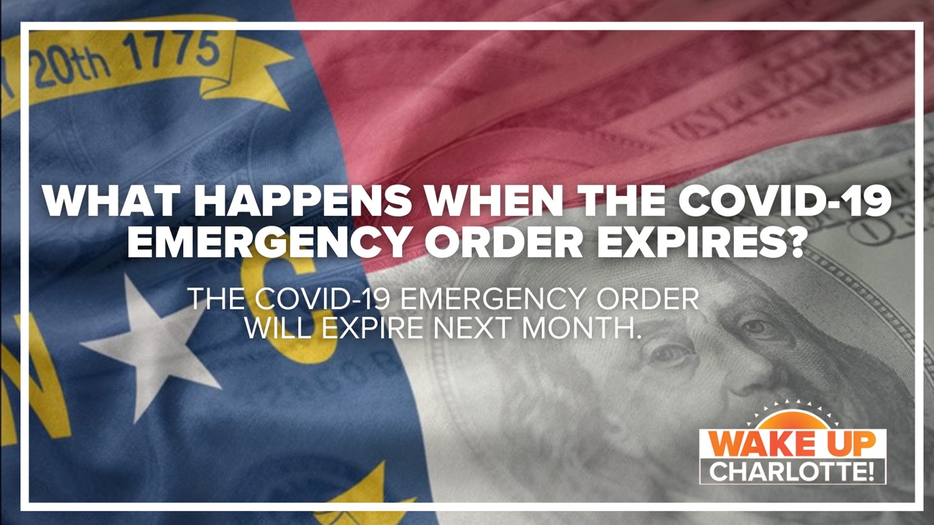 The COVID-19 Emergency order will expire next month. Any Emergency Order in North Carolina triggers other laws on the books.