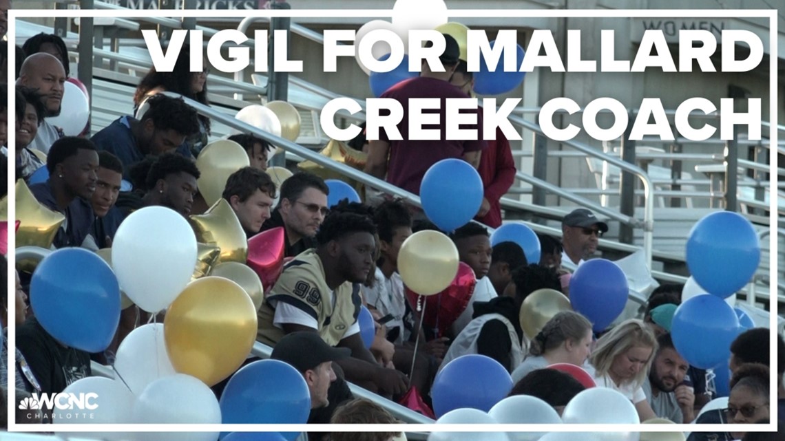 Vigil Honors Mallard Creek Football Coach 
