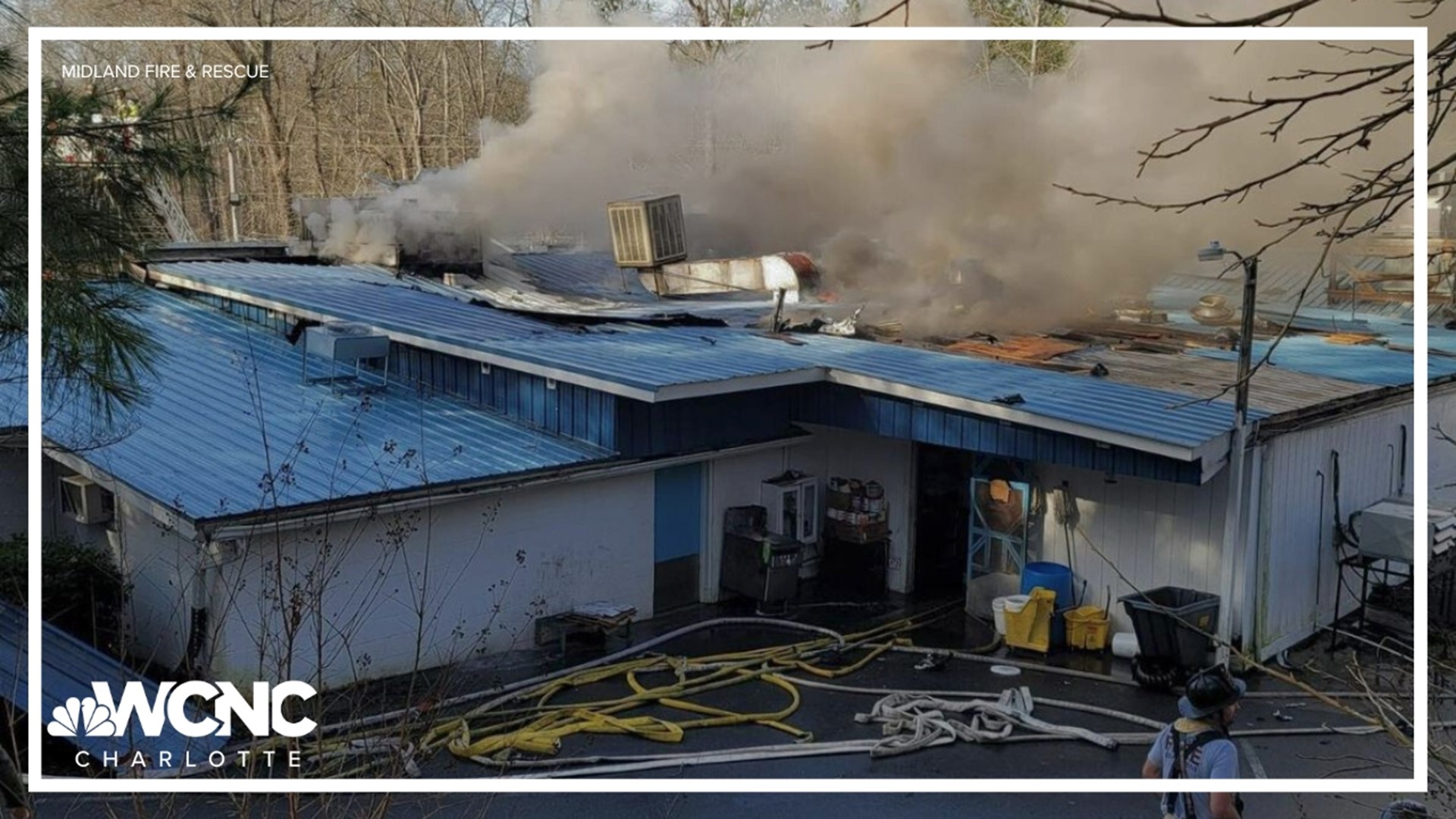 Firefighters from Cabarrus, Montgomery and Stanly counties responded to a multi-alarm fire at Jay's Seafood in Albemarle.