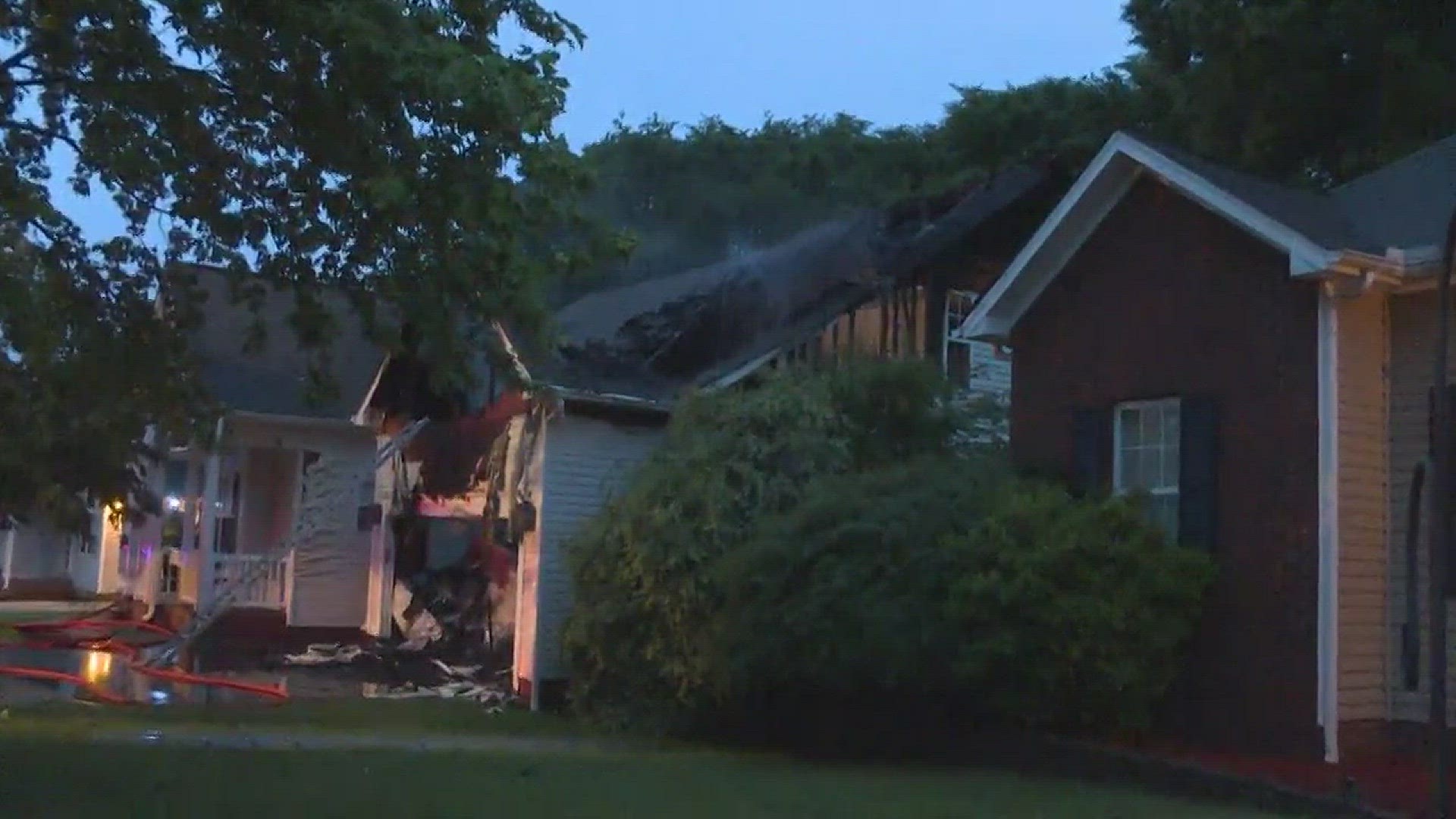 A Charlotte family is thankful to be unharmed after a house fire gutted their University City home Monday.