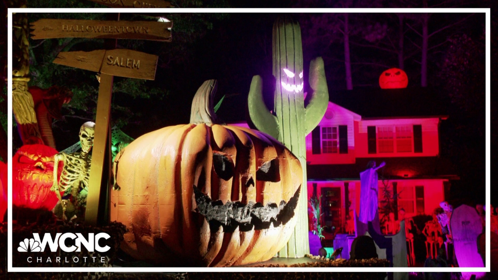 It's the latest in a handful of times the Mt. Holly residents have come to see the epic Halloween display since it took shape for the season.