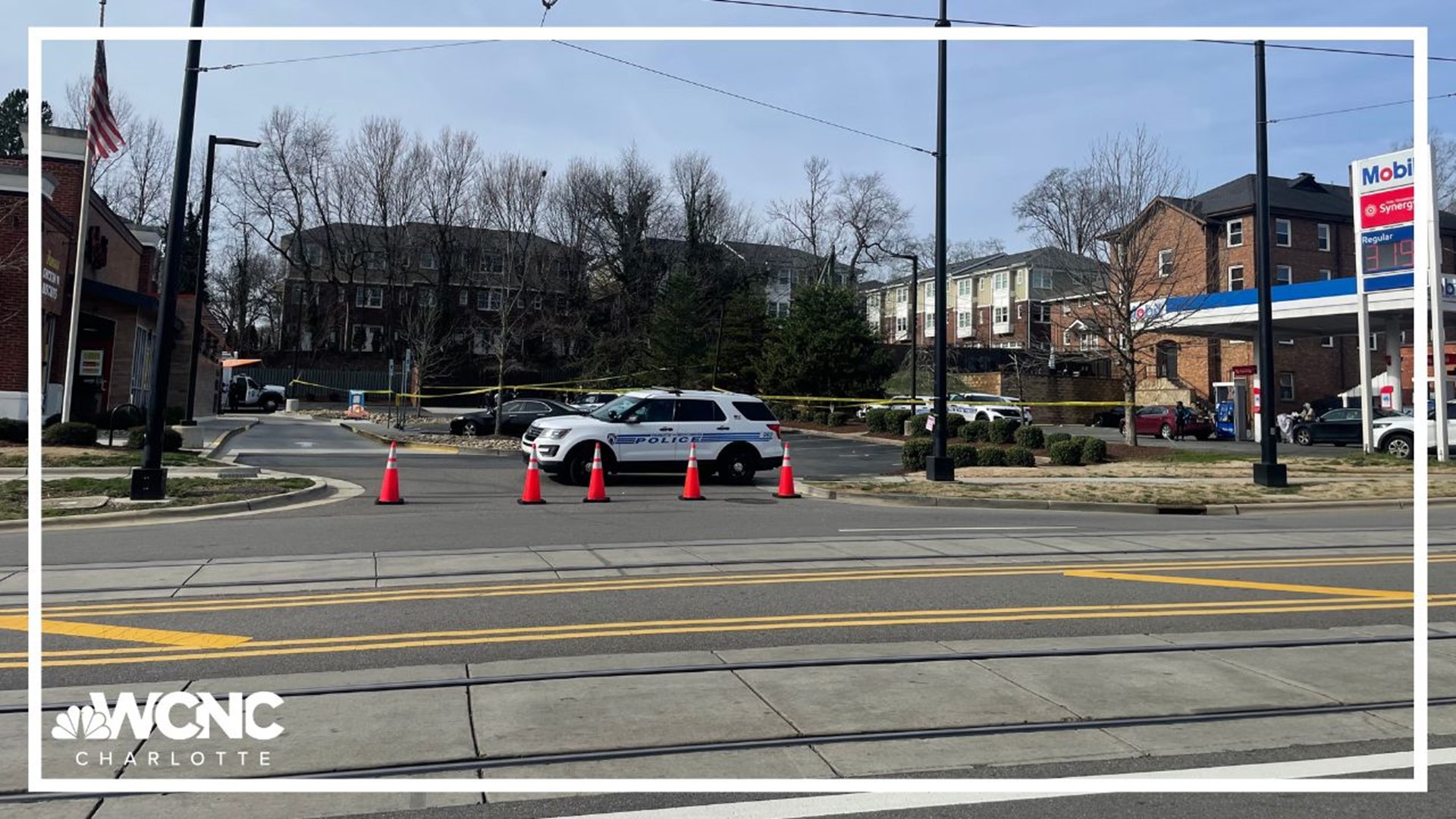 A man was found shot to death outside a Bojangles restaurant on West Trade Street near I-77 and Uptown Charlotte.