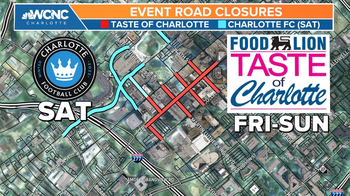 Road closures announced ahead of Taste of Charlotte