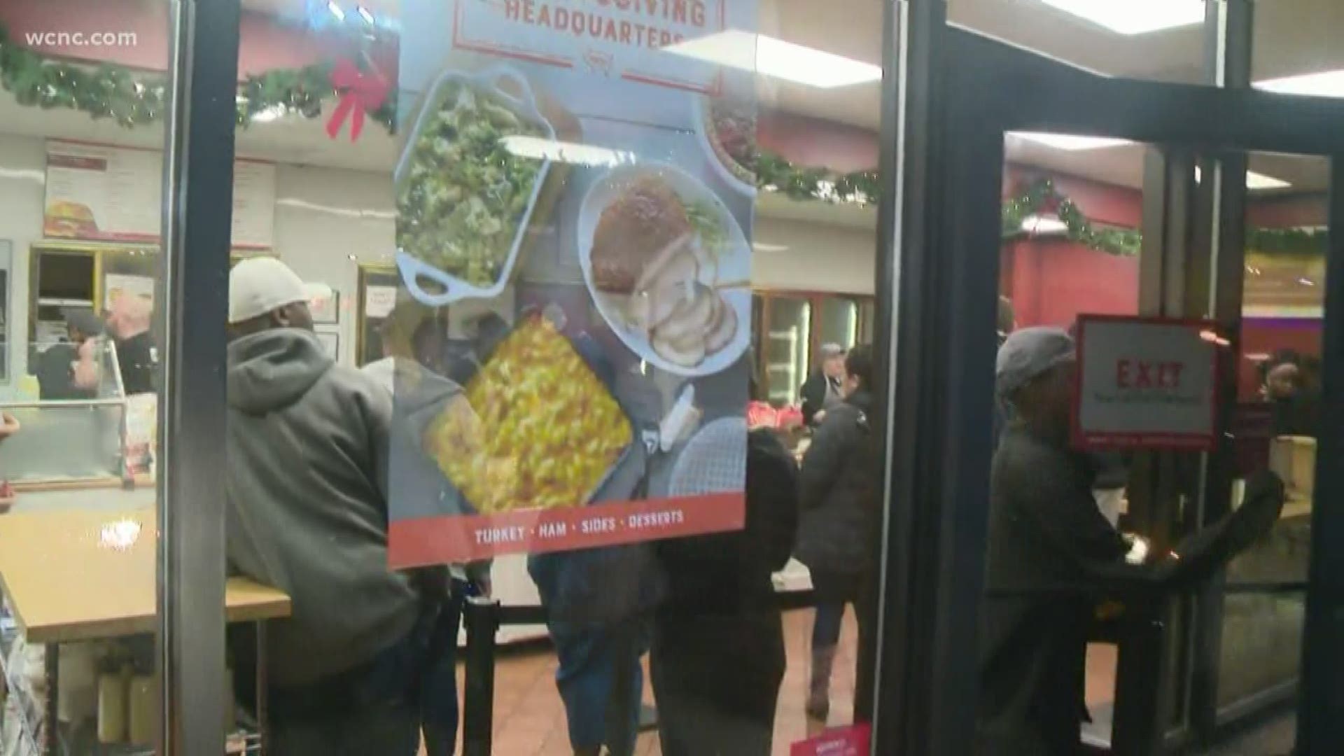 Every year, dozens of people line up to get their ham for the holidays.