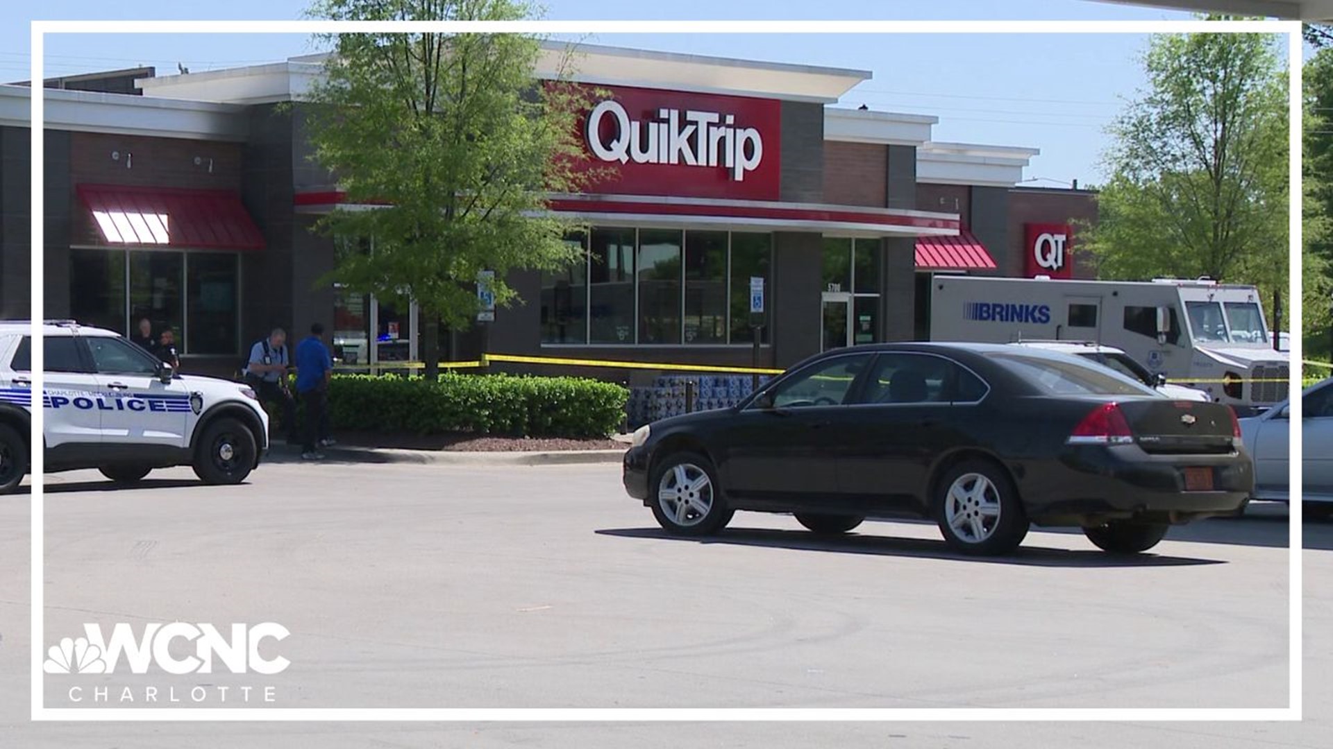 The robbery happened outside of a QuickTrip on N. Tryon Street.