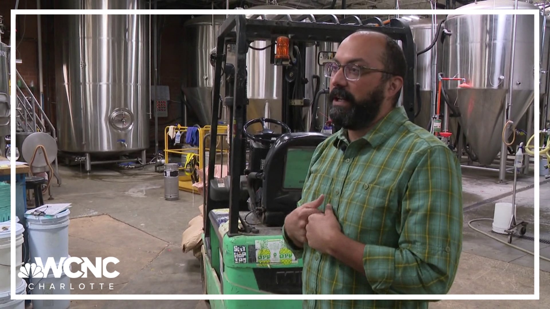 A brewery in Charlotte is working to lessen its carbon footprint while putting out tasty beer.