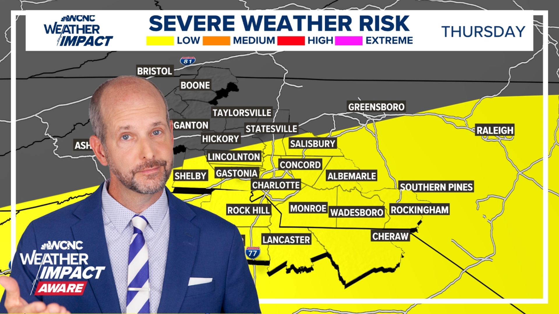Brad Panovich's weather forecast: Thanksgiving Day thunderstorms 11/27/24 | wcnc.com