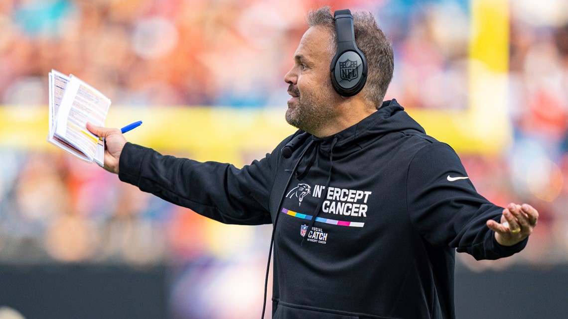 Panthers' Matt Rhule explains decision to fire former OC Joe Brady